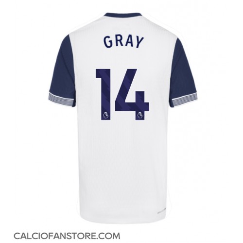 Maglia Calcio Tottenham Hotspur Archie Gray #14 Prima Divisa 2024-25 Manica Corta